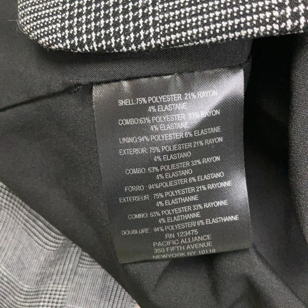 Tahari Pant Suit Women 16 Gray Glen Plaid Classic Power Suit Office Corporate - Picture 5 of 16